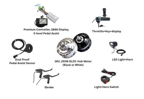 PREMIUM: ELECTRIC BICYCLE CONVERSION KIT2